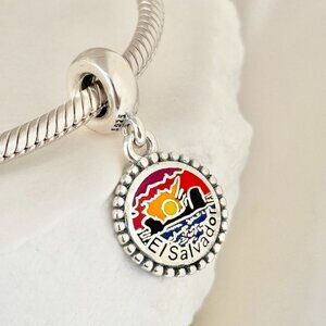 Pandora The Republic of El Salvador Dangle S925 Silver Charm